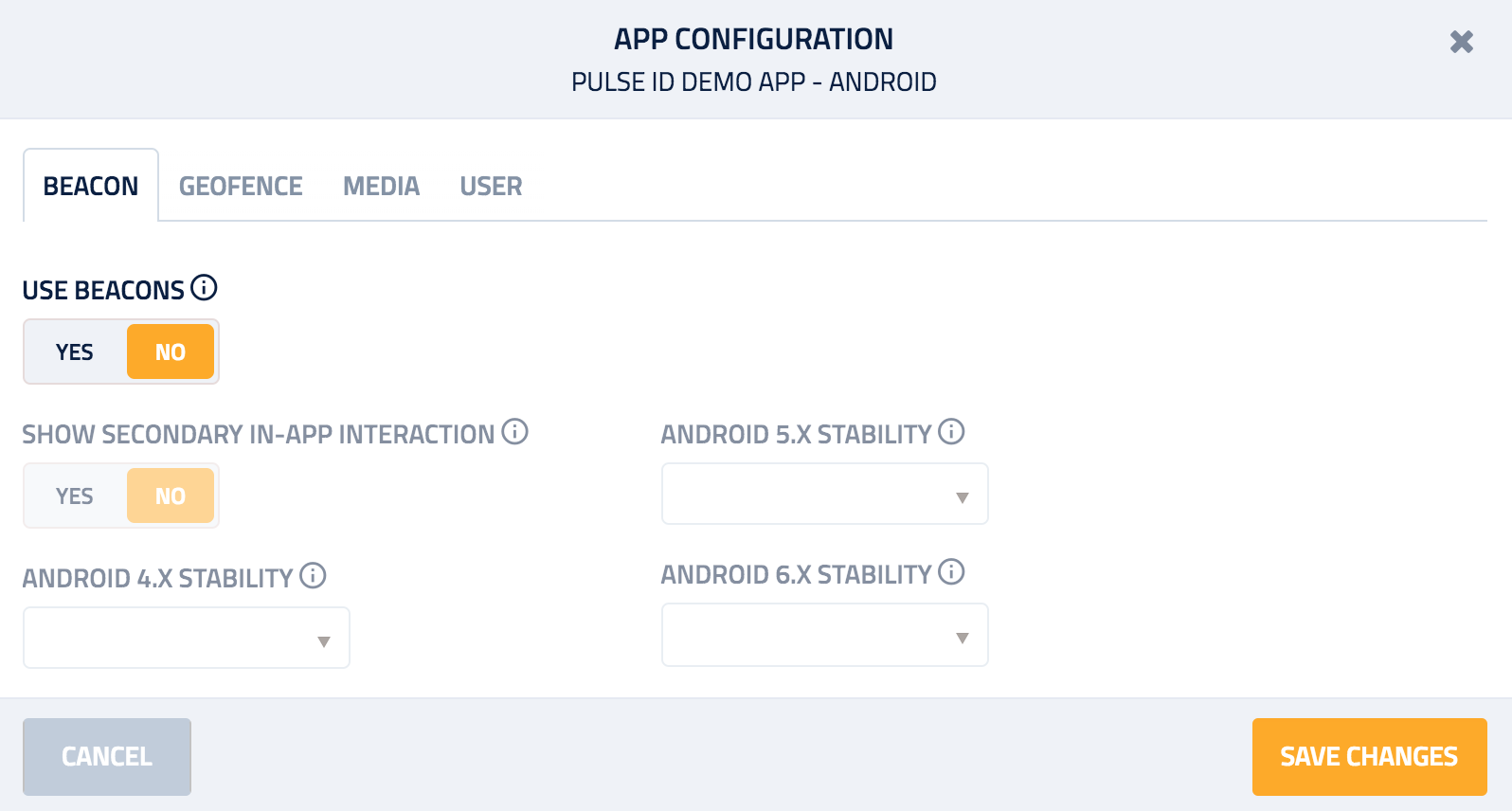 Modify Configuration