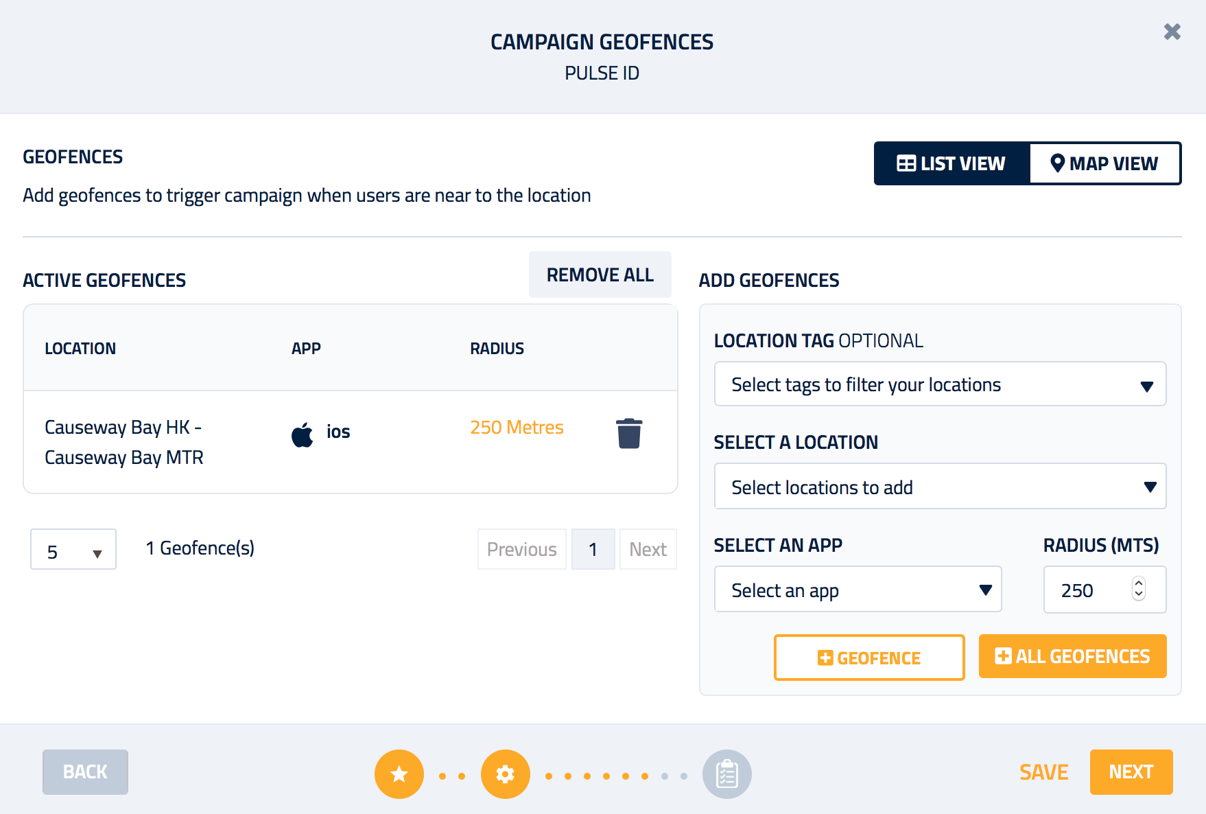Campaign Geofence