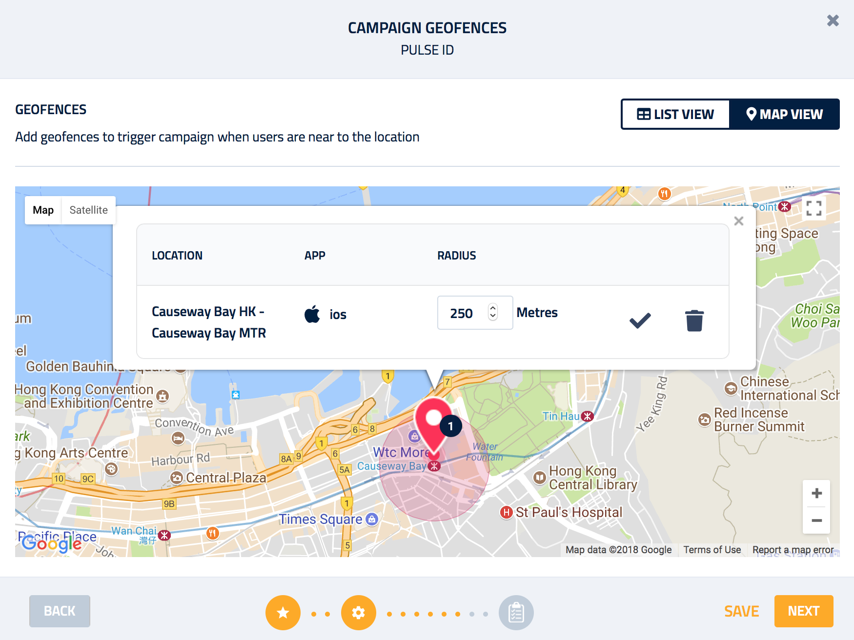 Campaign Geofence Map