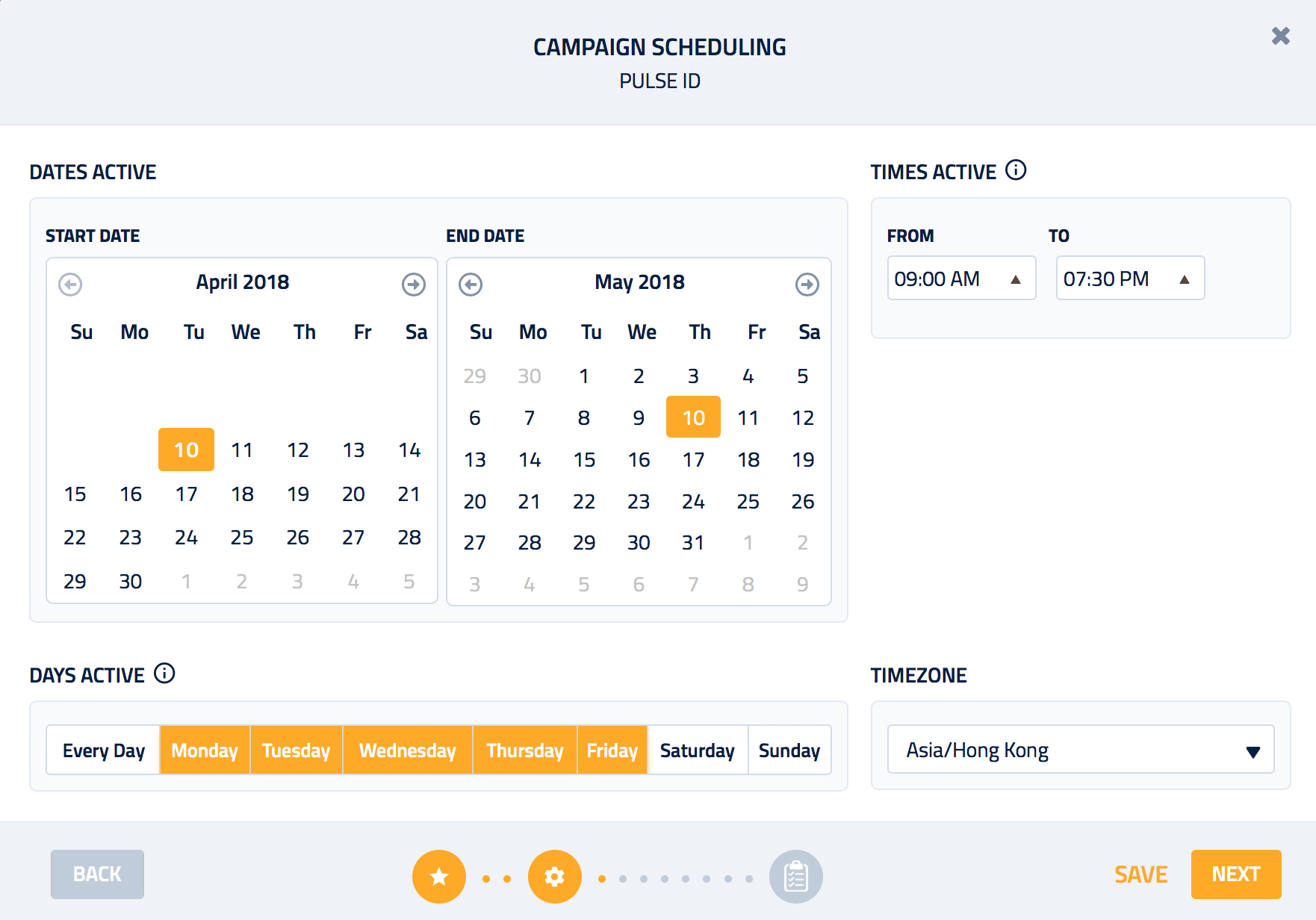 Campaign Scheduling