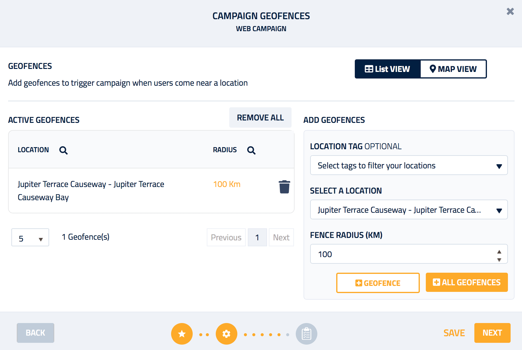 Campaign Geofence