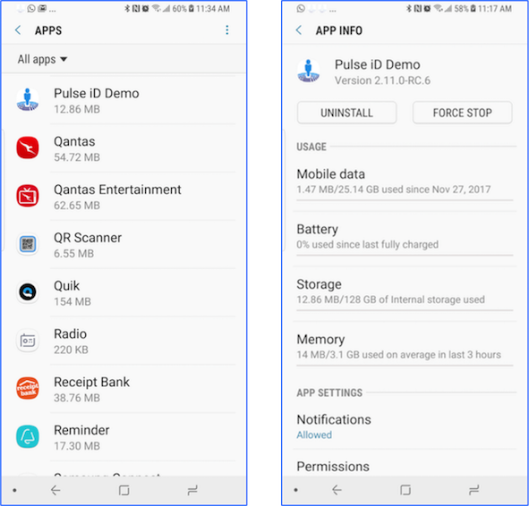 app info
